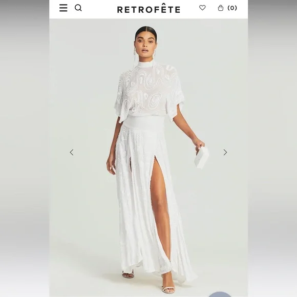 Retrofete white dress size medium - Picture 1 of 3